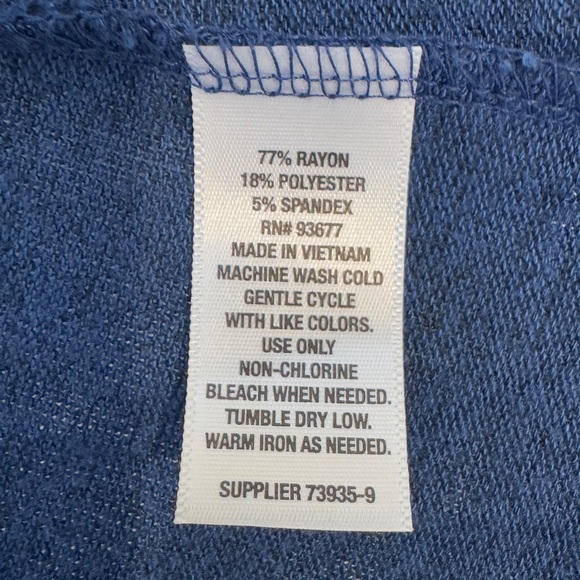 A.N.A Dark Blue Front Open Lightweight Long Sleeve Cardigan (S) - Picture 7 of 7